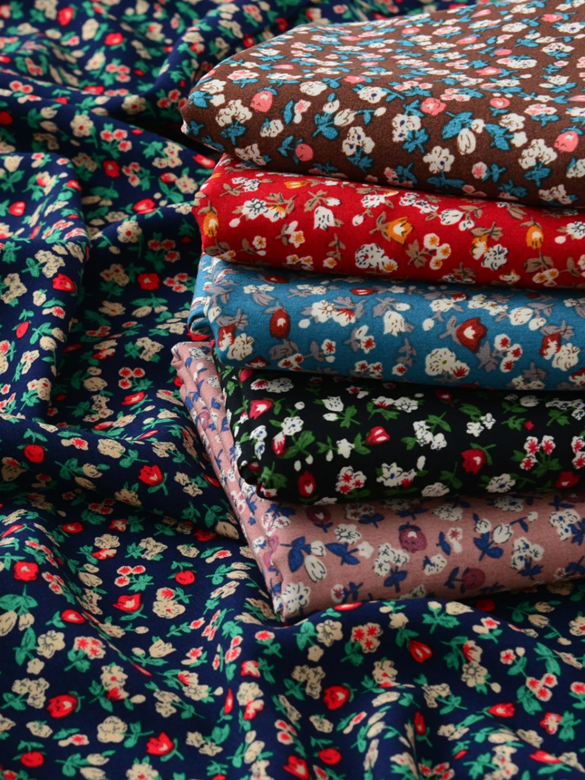 140x50cm Summer Cotton Koshibo Fabric Bright Misty Flower, Making Clothing Mother Girl\'s Dress Floral Pastoral Cloth