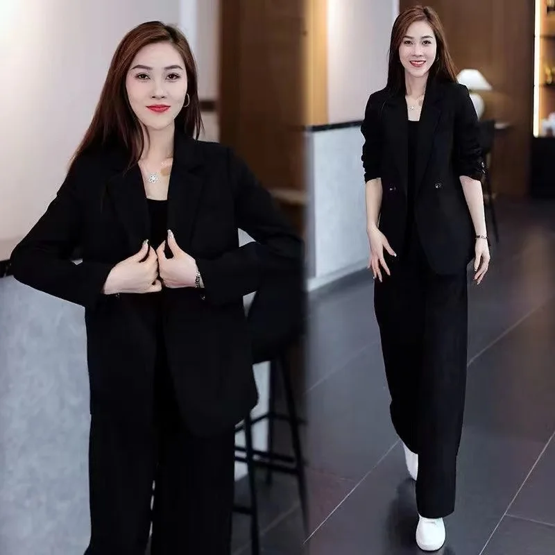 Printemps nouveau ample minceur costume décontracté ensemble affaires décontracté femmes tenues nouv