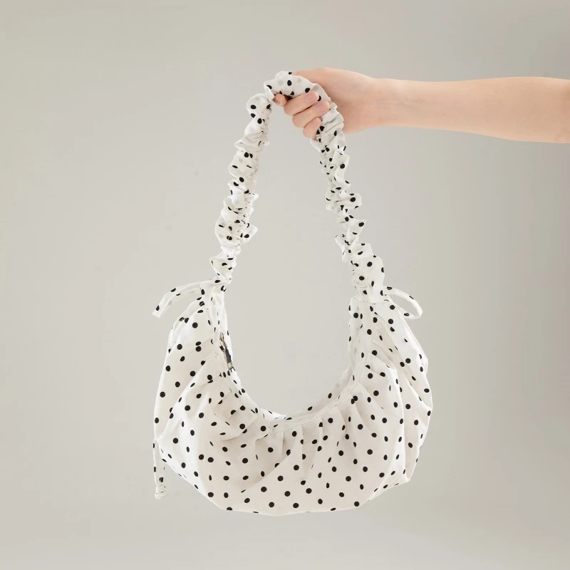 

Stylish Polka Dot Shoulder Bag Lightweight Crossbody Purse Trendy Boho Chic Handbag Fashion Blogger Inspired Casual Daypack