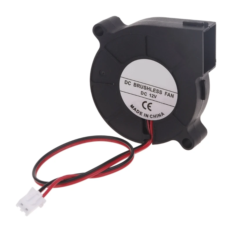 3D Printer Cooling Fan 5015 50x50x15mm Blower Fan 12V 2-Pin Brushless Cooling Cooler Fan for RepRap 3D Printer