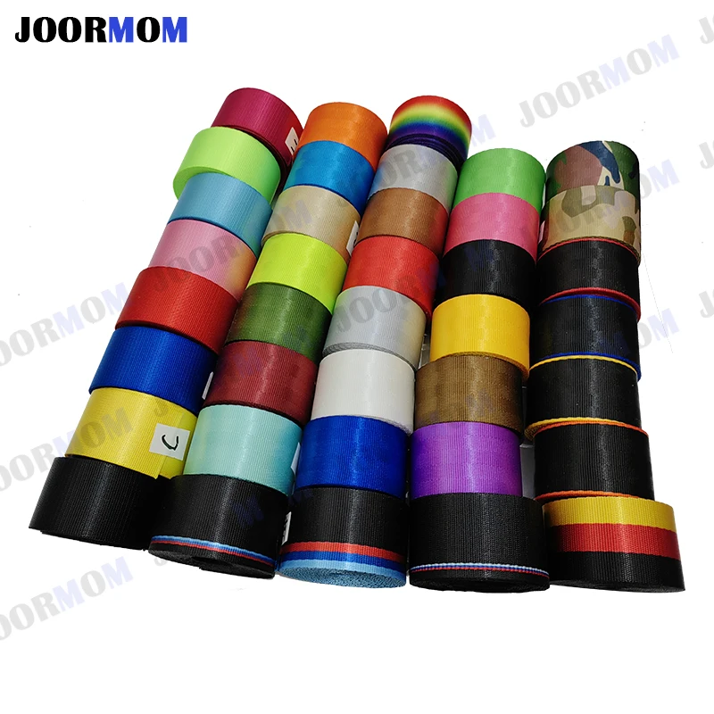 Joormom 3.6M/roll Car Modified Seat Belt Webbing 17Colour Car Polyester Seat Safety Belts Car Accessories