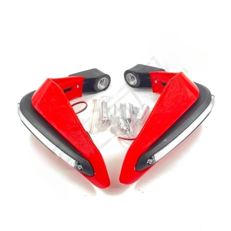 

Off-road vehicle, electric vehicle, motorcycle LED with light, brake, hand guard, hand handle, windshield, windshield,