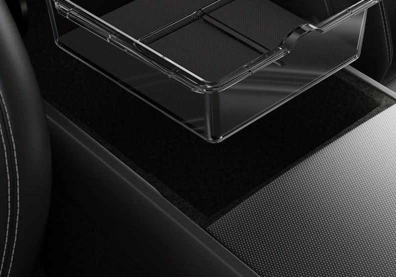 YZ 2 Stück Konsolen-Armlehnen-Aufbewahrungsbox für Tesla Model 3 Highland Y Juniper Wasserdichte Silikonmatten Auto-Organizer Zubehör 2026 – Detail 16