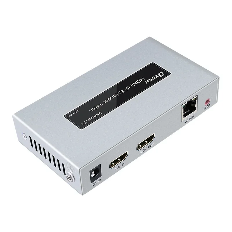 DTECH 150m hdmi extender over ip 1080P H.264 video format ir return IP cascading hdmi IP extender