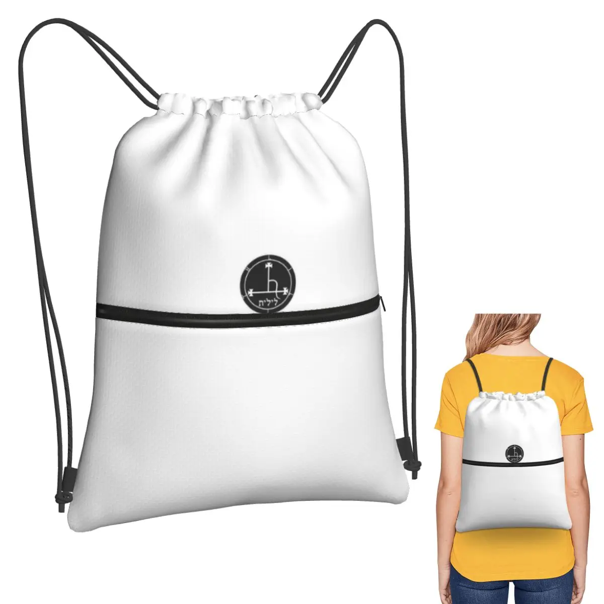 

Тканевые рюкзаки Sigil Of Lilith, модные портативные рюкзаки на шнурке, карманные сумки для обуви, сумки для книг для путешествий, школы