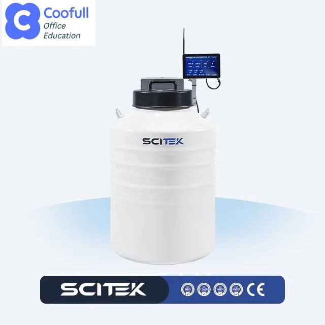 Cryobiobank Liquid Nitrogen Tank for Laboratory Refrigeration of Biological Samples