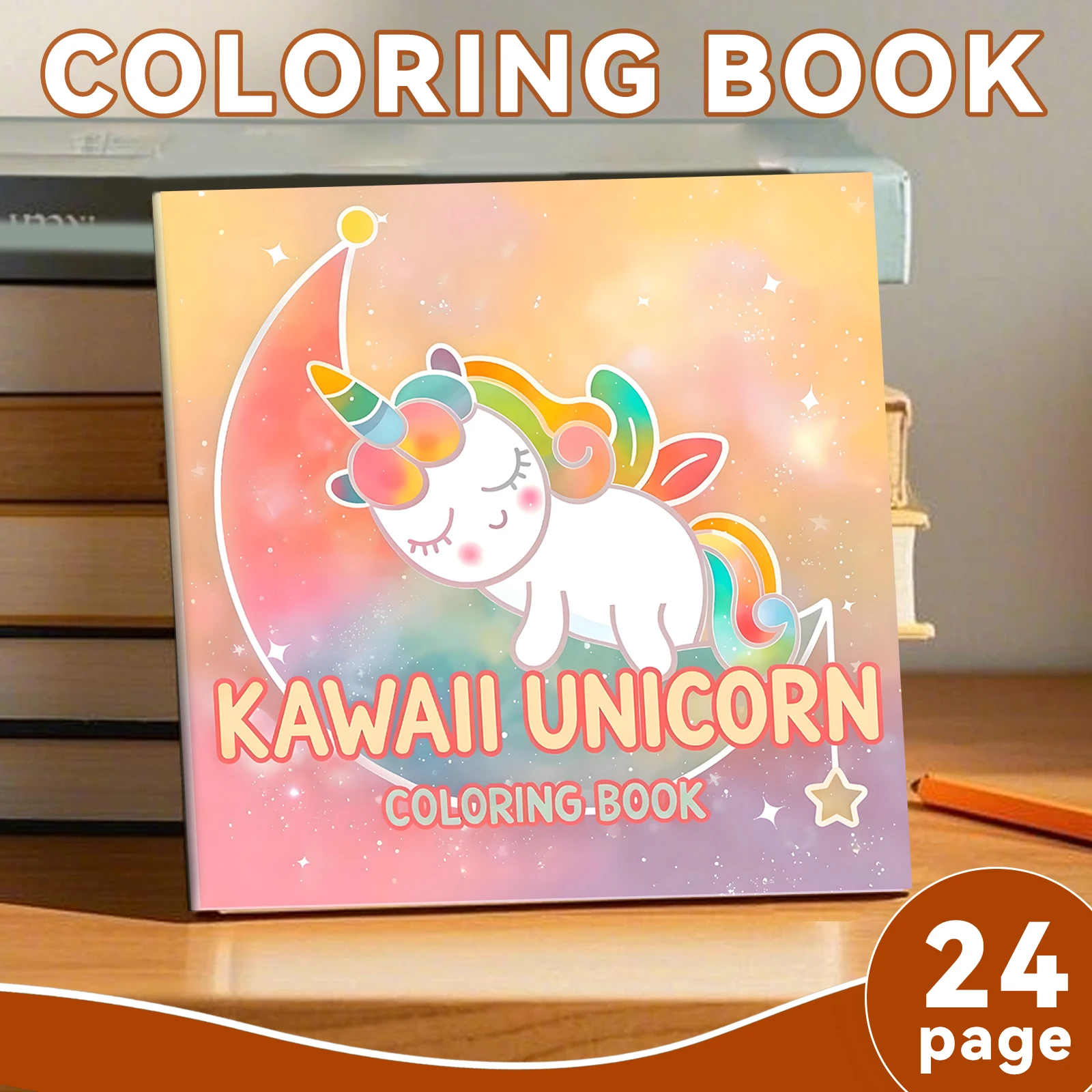 

24 Pages Cartoon Art Coloring Book Painting Graffiti Book Children Girls Art Drawing Relieve Stress Leisure Book For Adults Teen
