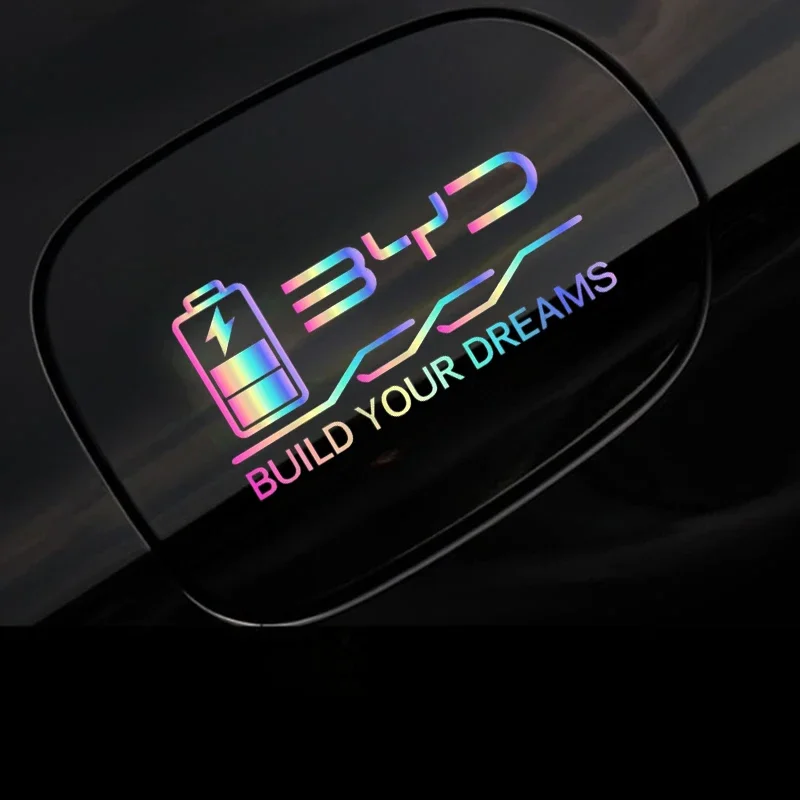 

Laser Car Fuel Tank Sticker for BYD ATTO 3 Yuan Plus Dolphin Seal Song Plus Han Don Charging Port Decal Auto Exterior Accessorie