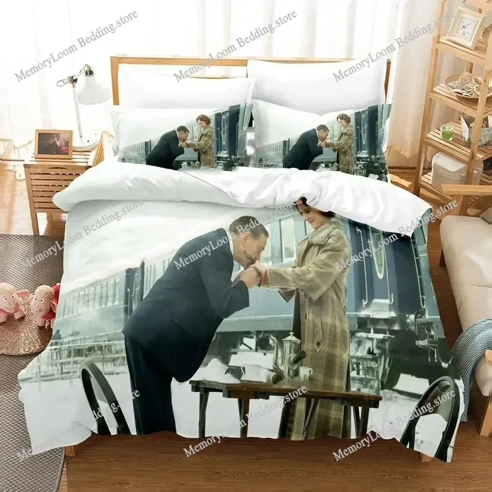 Movie Poster Cool Murder on the Orient Bedding Set Single/Full/Queen Size 3D Print Duvet Cover Bedroom Decor Soft Set