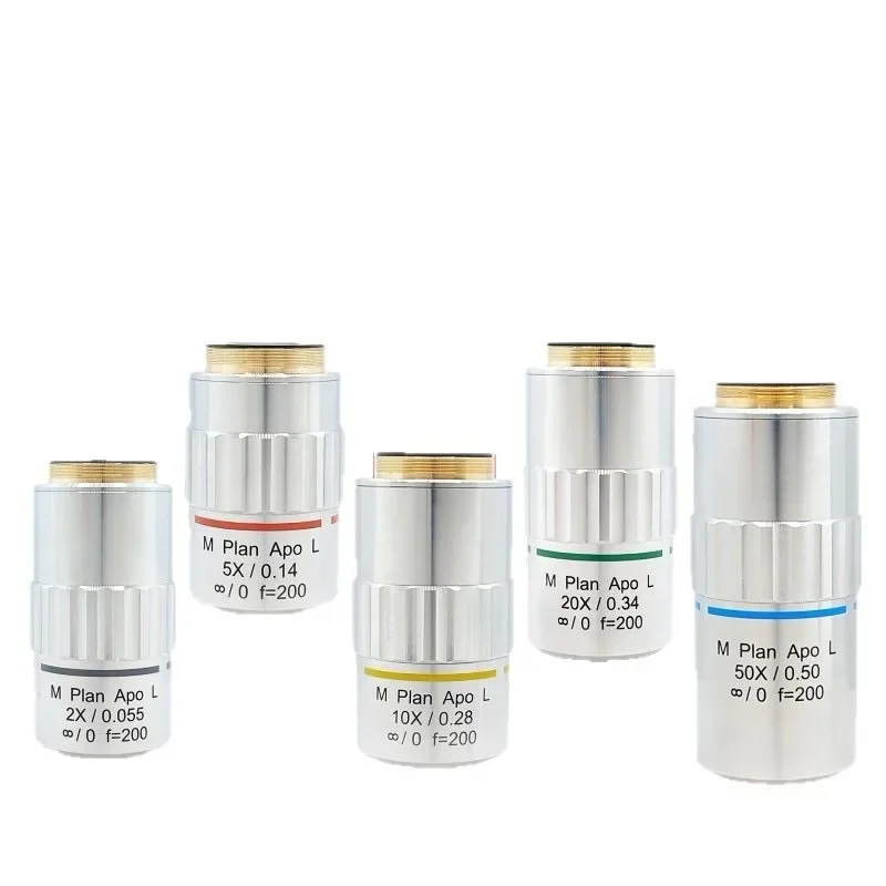 achromatic super long working distance objective parfocal distance 95mmm infinite distance calibration