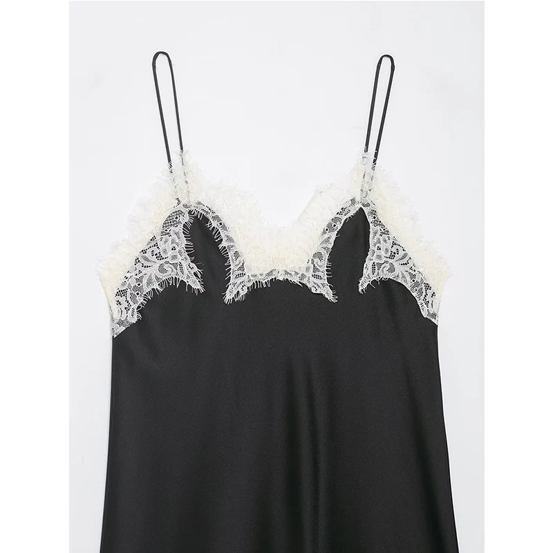 المرأة بلوزات من الدانتيل صيف 2026 موضة جديدة الأسود الإملائي البيج الدانتيل أنيقة كاميس القمم شيك الشابات مريحة عطلة القمم #3