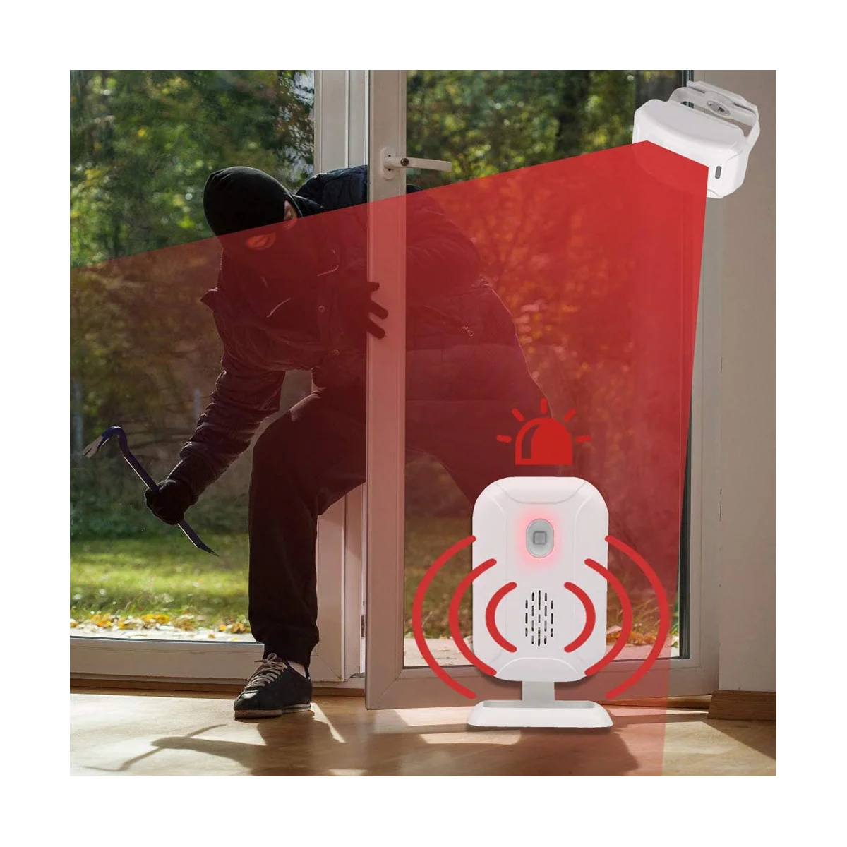 Wireless Home Security Infrared PIR Motion Sensor Detector allarme Bell Entry Alert System Shop Store Welcome Chime-A