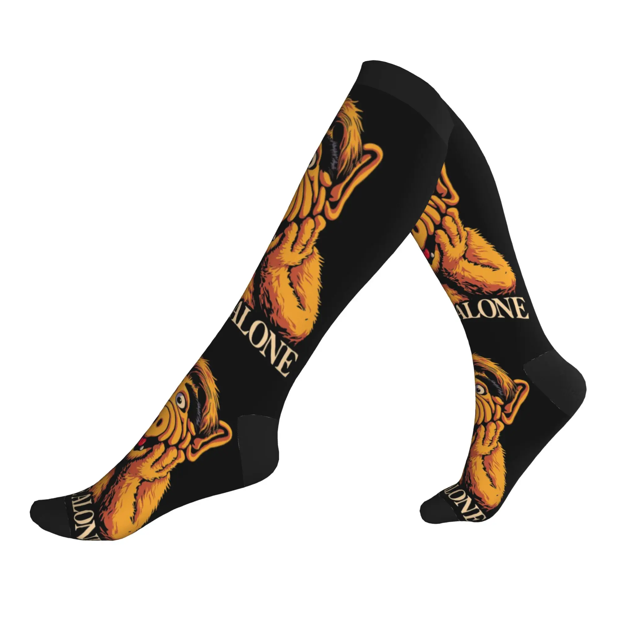 Cartoon Movie Alf Dress Socks Men's Women's Warm Fashion Novelty  Sports Compression Socks