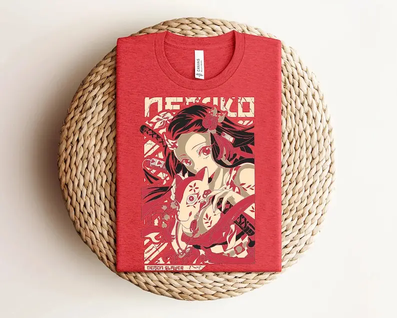 Demon Slay Shirt, Nezuko Shirt, Slayer Shirt, Anime Graphic Tees, Best Anime Shirt Gifts, Gift For Him, Gift For Her, Anime Tshi