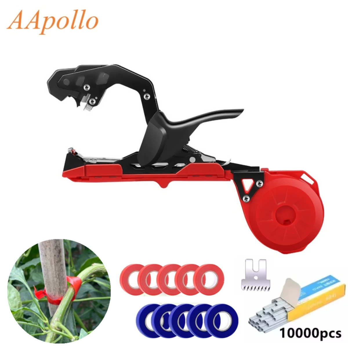 Macchina Portatile per Legare Rami di Piante da Giardino, Strumento per Legare Piante Domestiche, Attrezzo per Legare Rami a Mano