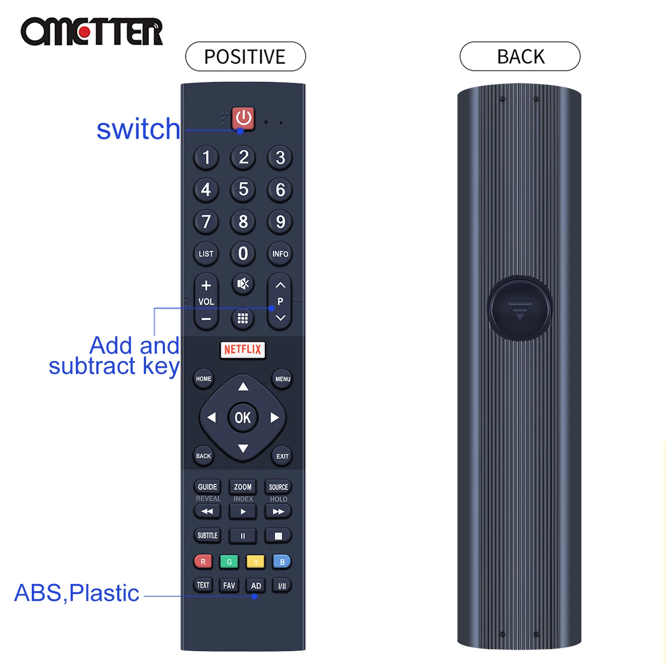 New for Panasonic ANDROID Smart TV LCD Remote Control WITH NETFLIX D10