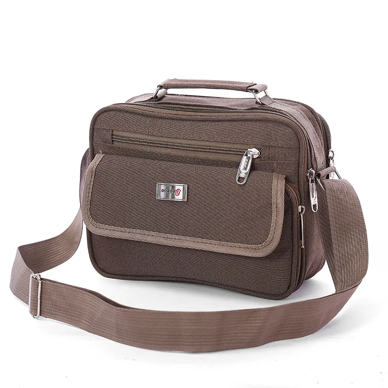 Retro męska torba Crossbody Oxford portfel odporny na zużycie odkryty przenośny torebka na telefon torba na ramię Dropshipping