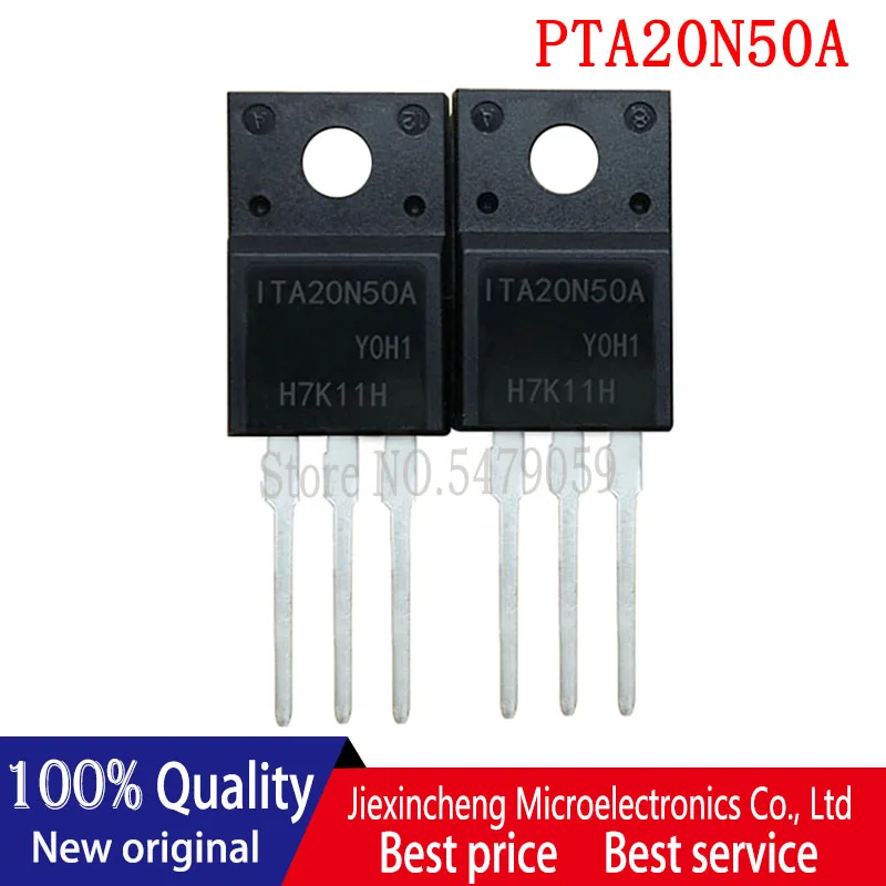 TO-220F MOSFET, nuevo y original, PTA20N50A PTA20N50 20N50 20A 500V, 10 unidades