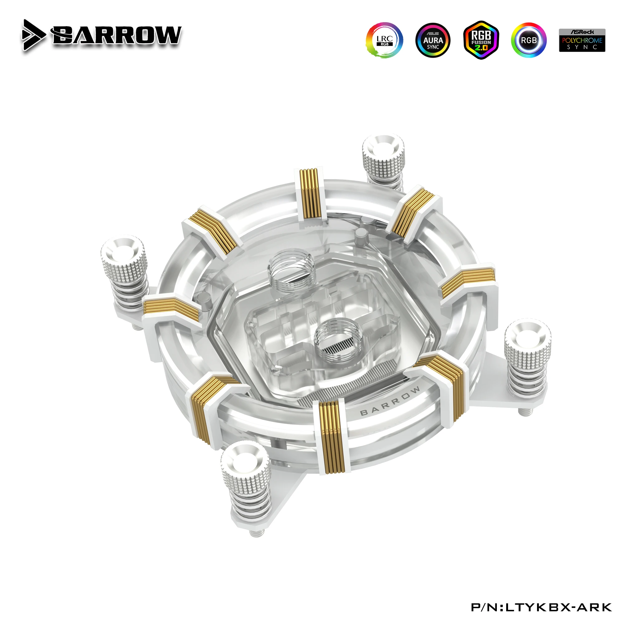 

Barrow LTYKBX-ARK for X99(Transit to X299) LRC RGB v2 Aurora Limited Edition CPU waterblock 0.4MM microcutting micro waterway