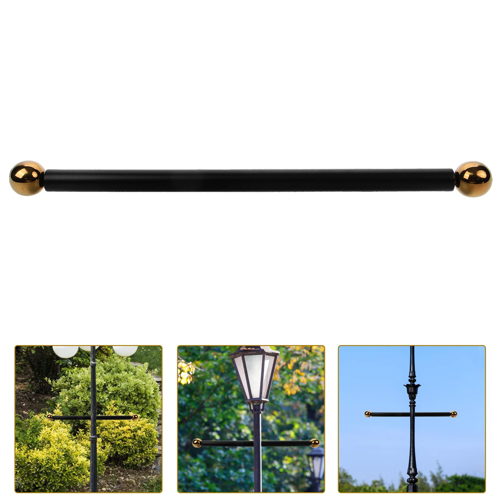 

Outdoor Lamppost Pole Flag Rod Aluminum Alloy Handle Cross for Arm Rest Rods Armrest Handles Holder
