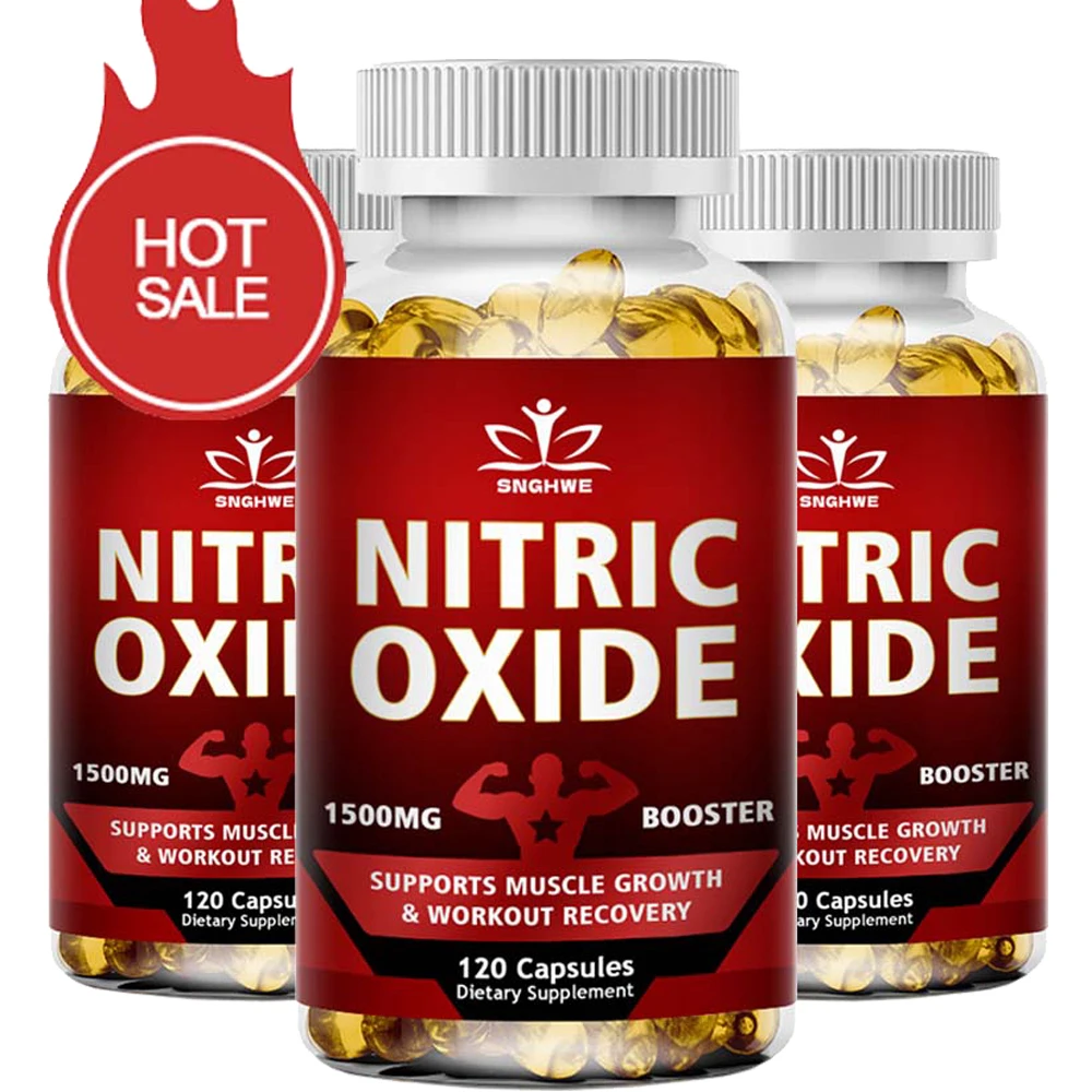 Nitric Oxide Booster Pre-Workout Boosts Muscle, Pump, Energy and Endurance,Performance & Muscle Mass,L-arginine Supplement