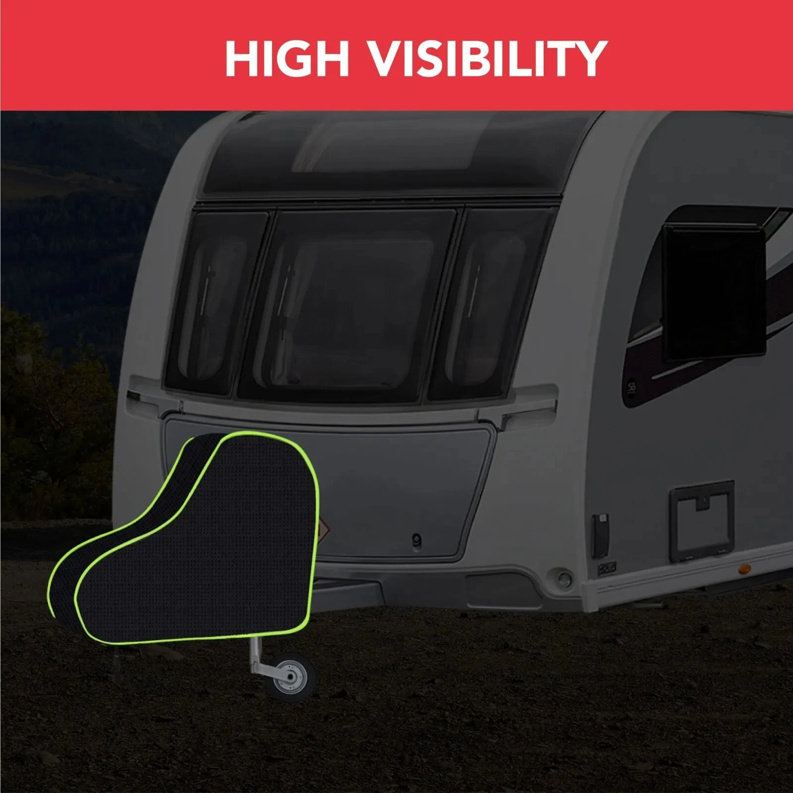 1 قطعة RV سحب وصلة القطر غطاء أسود العالمي مقاوم للماء وصلة السحب غطاء للمنزل المتنقل قافلة شاحنة تخييم RV اكسسوارات #4