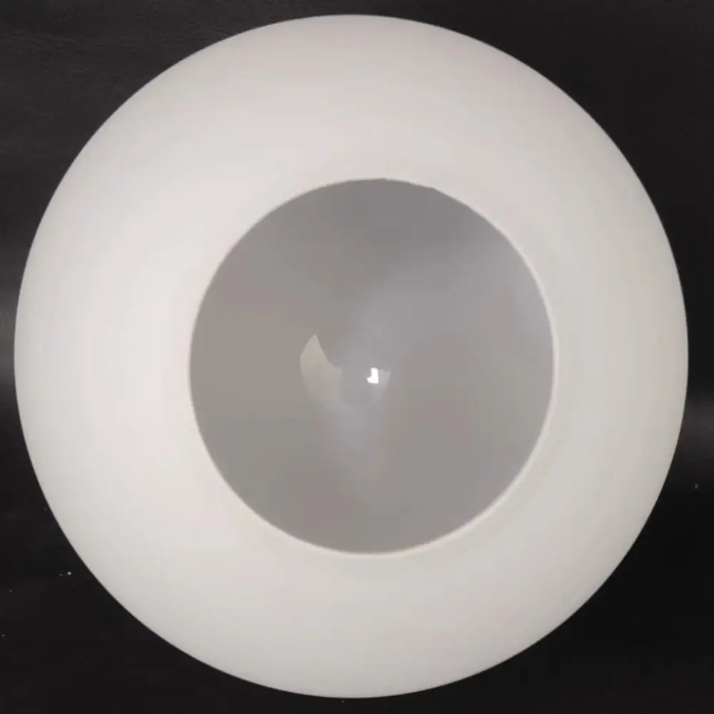 White Glass Glass Lamp Shade Milky Glass Matte White Globe Lamp Shade Round Shape Thread Metal Lighting Accessory