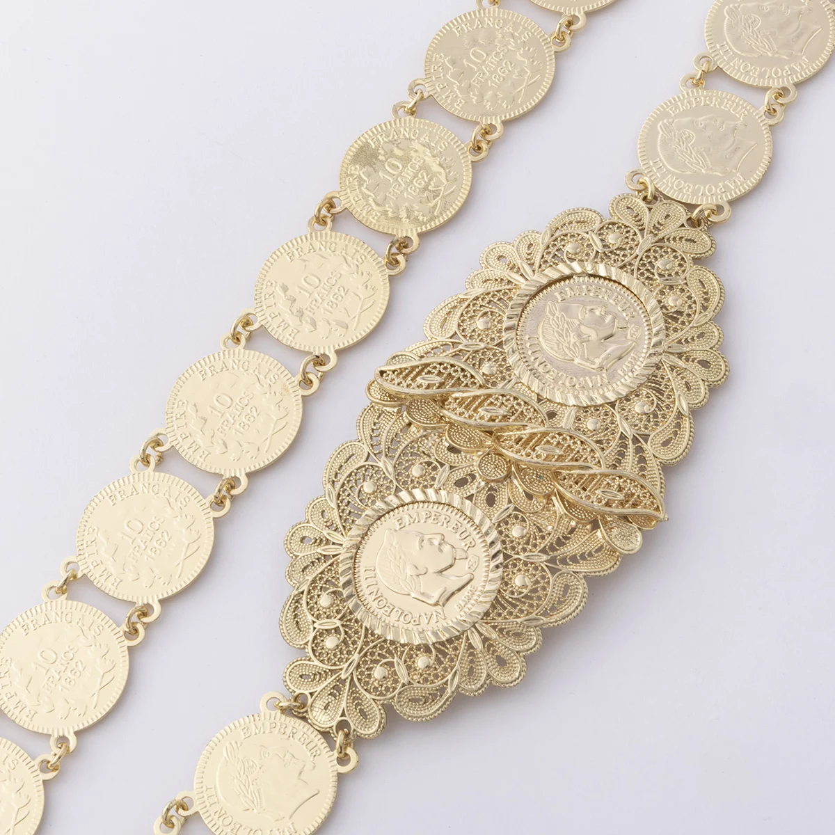 Algerian Tradtional Belt, Coin shape Belt, Wedding Chain, Bride Gift