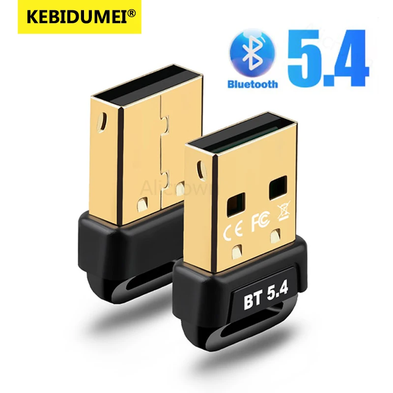 

USB Wireless Bluetooth Adapter Bluetooth 5.4 for PC Dongle BT5.3 Wireless Mouse Keyborad Music Audio Receiver USB Transmitter