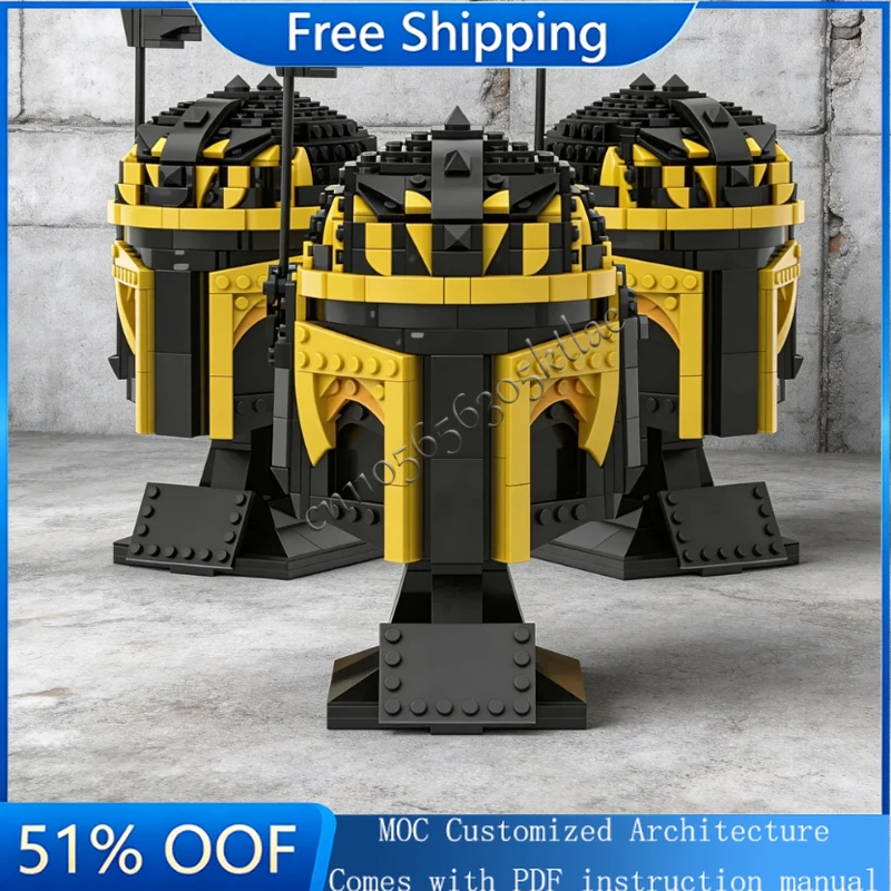 

665 PCS Helmet Custom Moc Star Battle C-3PO Helmets Model Building Blocks Bricks Diy Education Assembly Toys Kid Christmas Gifts