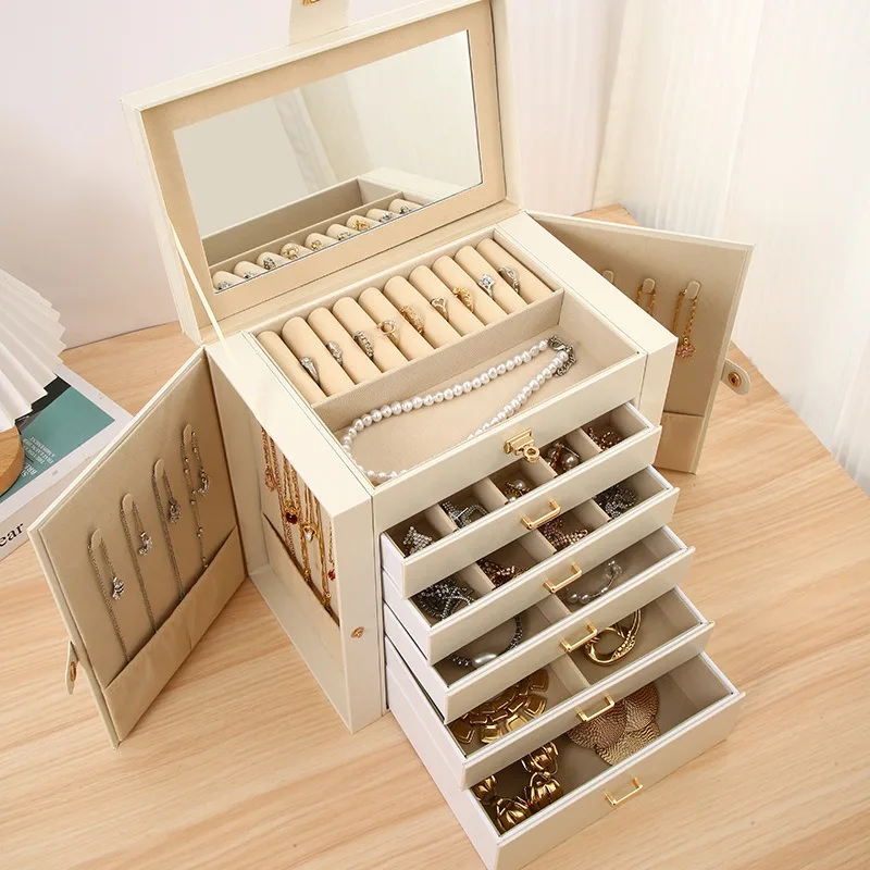 New High-end Trays Five-layer Large-capacity Necklace Watch Trays Multiple Functions Durable Nice Home Decor Plateaux ZY40TP