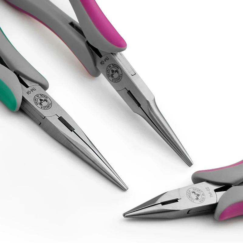 Japan Imported TTC Precision Pointed Nose Pliers Flat Nose Pliers Conical Lead Pliers Round Nose Pliers Ideal for Jewelry Making