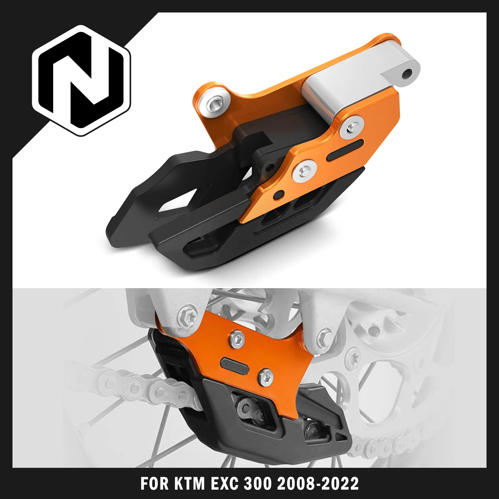

NICECNC For KTM EXC 300 2008-2022 EXC250 EXCF 350 EXC 450F SX 125 SXF 250 SXF 450 XCF 350 XCW 300 TPI Six Days Chain Guide Guard