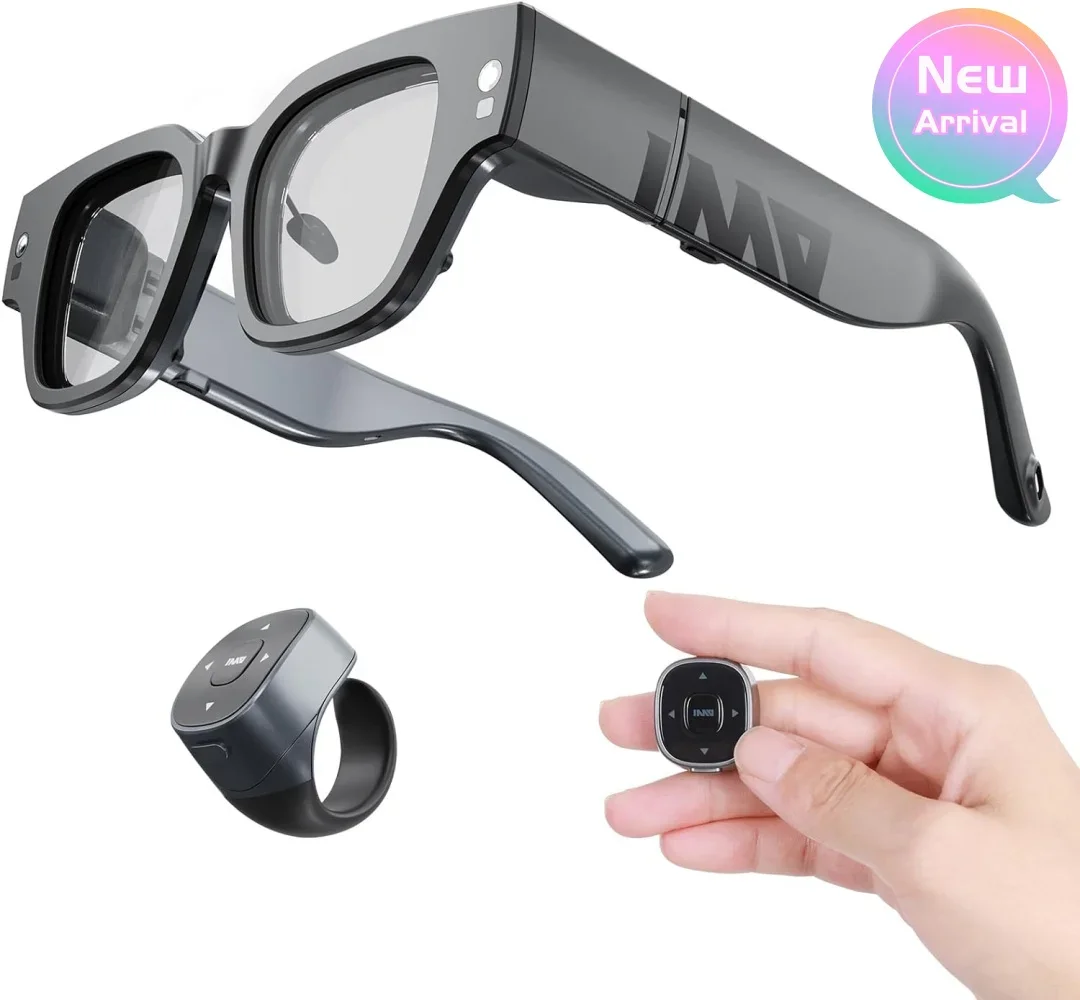 New Inmo Air 2 Smart AR Ring Control Add Camera Glasses Real Time Translation of Multiple Languages Micro OLED Screen Portable