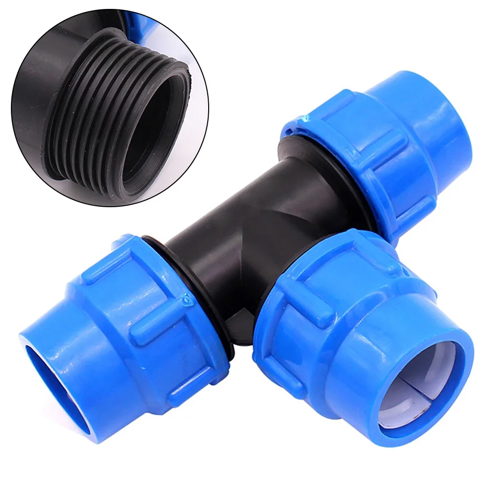 Betaalbare Pp-Fitting Schroefklem Connector Pe Pijp Pvc Plastic 3-Way Kogelkraan Verbinding Dn15 Dn25 Dn32 Dn40 Dn50