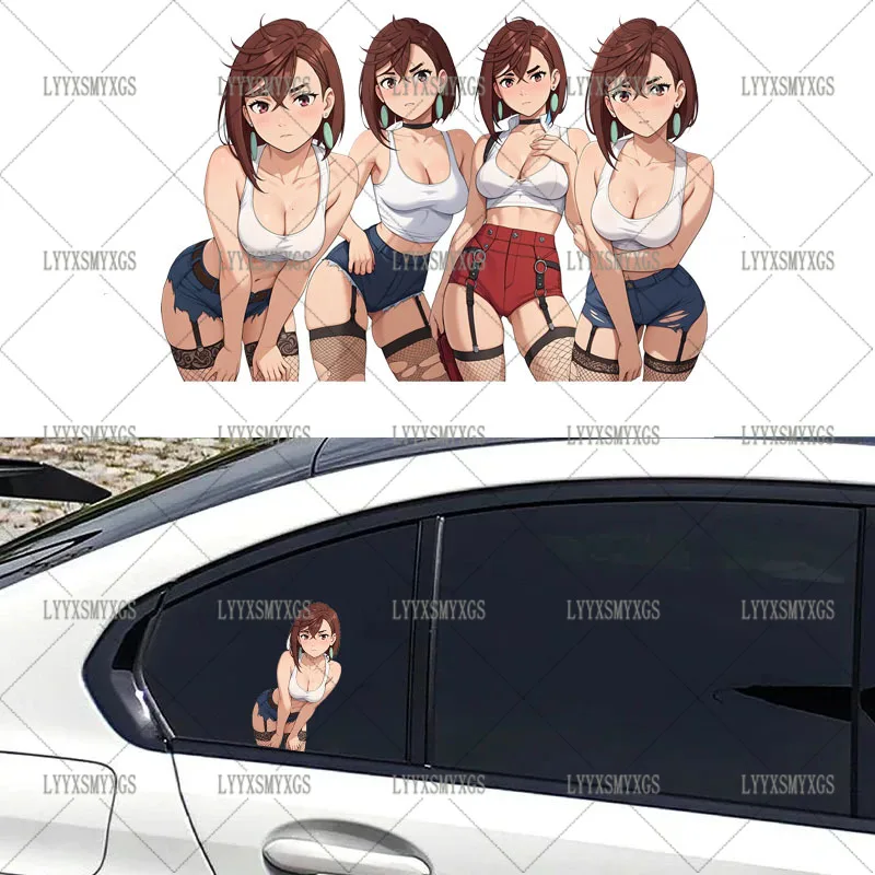 

Self-Adhesive Custom Cool Anime Girl Car Stickers Waterproof Sunscreen Vinyl Decal PVC wholesale Car Accessories