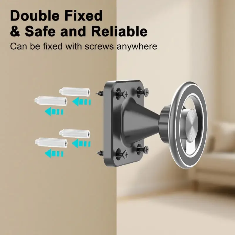 

Магнитный настенный держатель для телефона для спортзала, кухни, смартфона, вращение на 360 градусов, кронштейн для смартфона для грузовика, автомобиля, лодки, стола