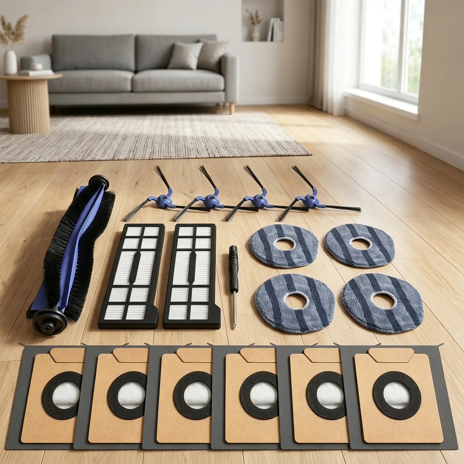 For Eufy for x10 for Pro Cleaning Brush Set Indoor Vacuuming for Home Cleaning As Shown Cleaning Tools Thorough Floor Care