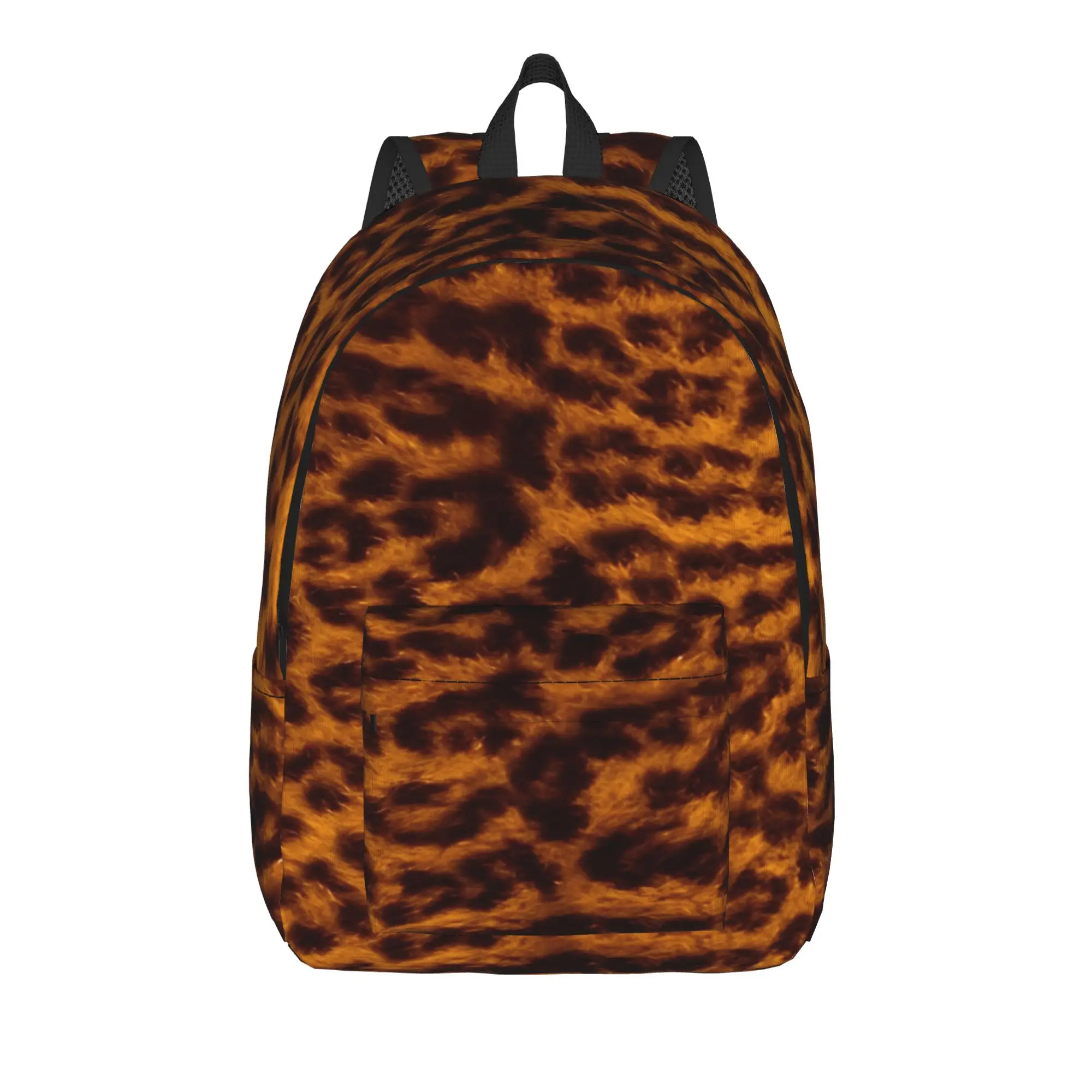 Beautiful Faux Leopard Skin Backpack  University Backpacks Girl Kawaii School Bags Custom Durable Rucksack