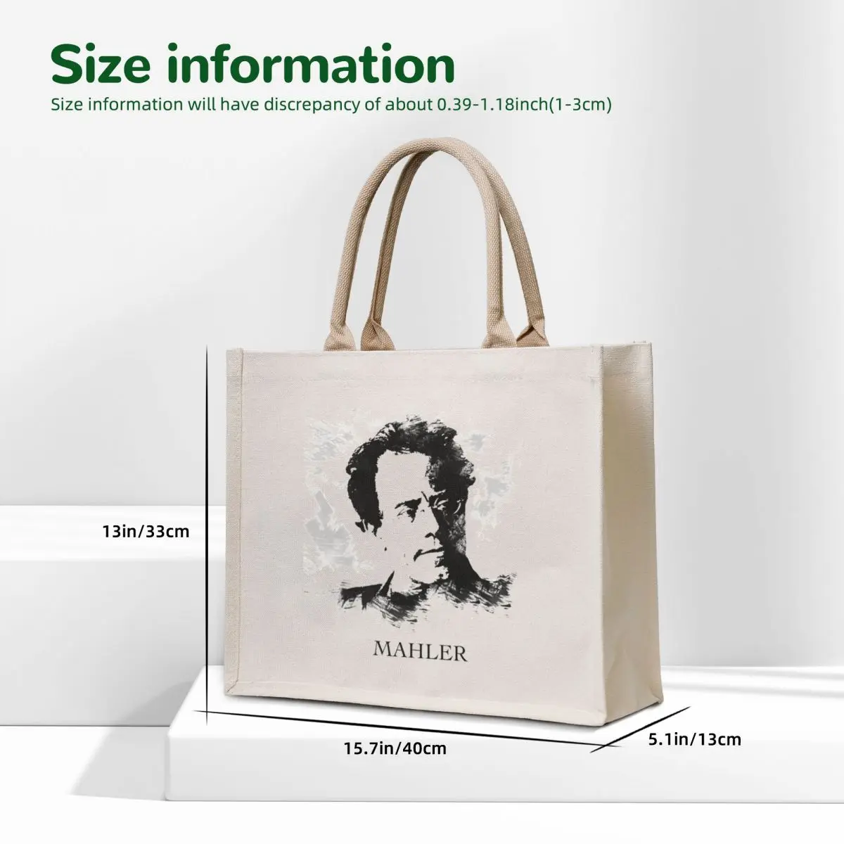 Gustav Mahler Tote Bag Beach bag hand bag shopping bags foldable personalized tote
