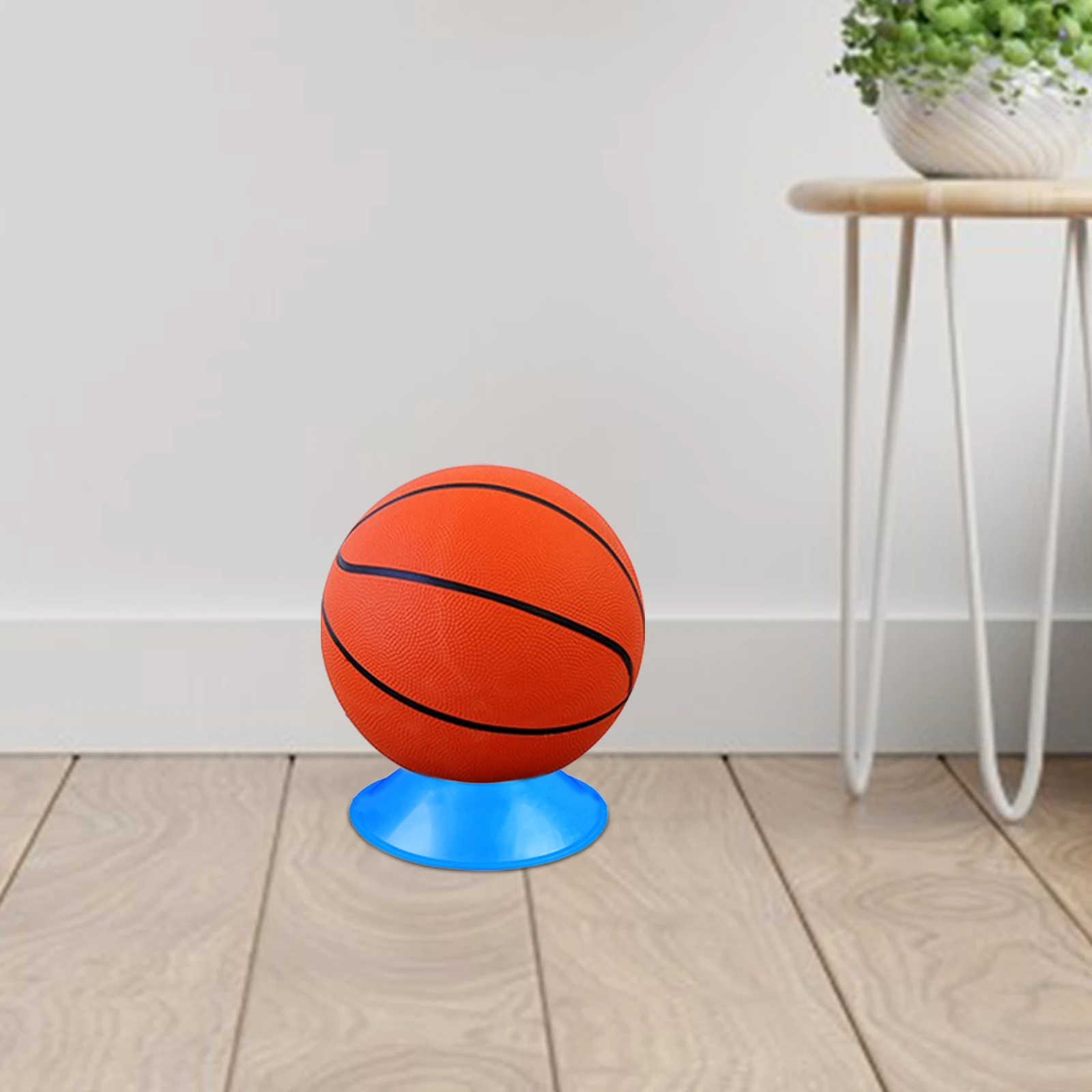 

5pcs Football Stand Basketball Color Durable Plastic Balls Display Holder Home Indoor Use Official Size Soccer Rack