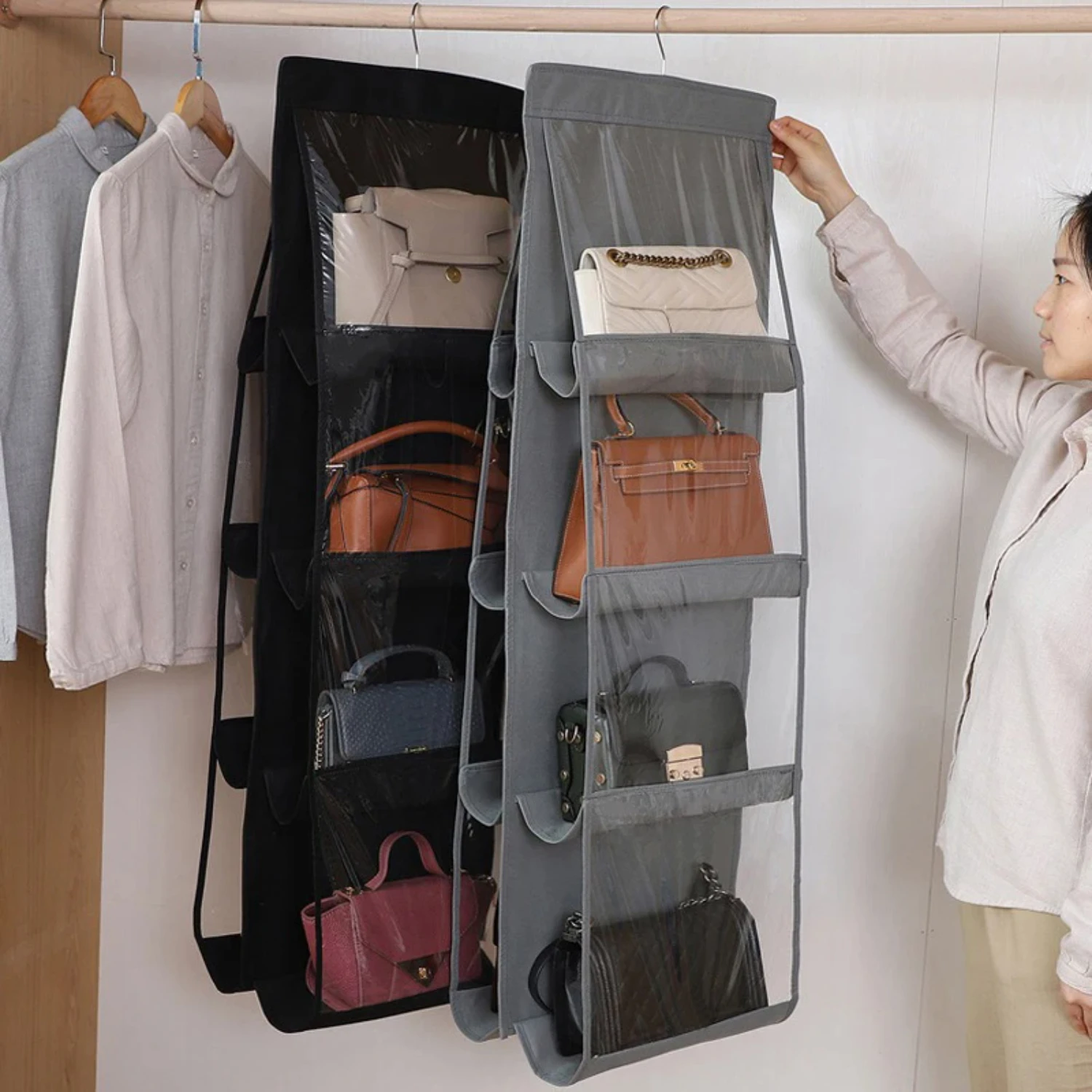 Handbag Hanging Organizer Hanging Wardrobe Organizer 8-dimensional  Hanging Bag Handbag Organizer  Closet  Bags