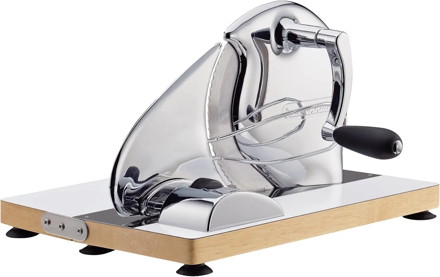 Manual Stainless Steel Bread Slicer (Silver -brown)