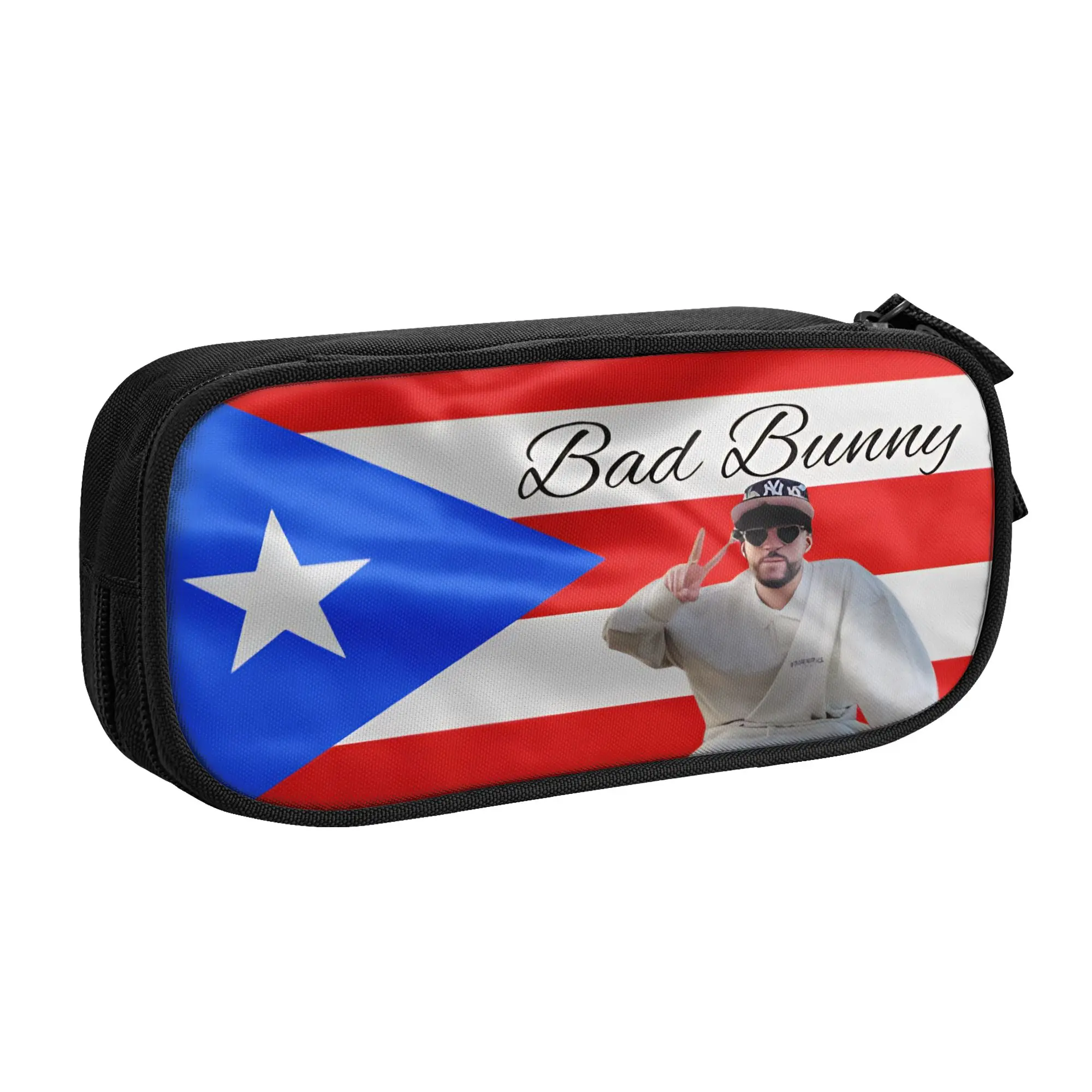 Estuches para lápices Bad Bunny Benito Bowl, nuevas cajas para lápices para estudiantes, estuches para lápices con cremallera para oficina y gran capacidad de almacenamiento