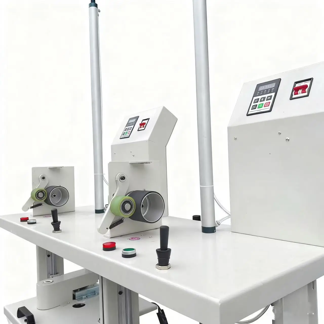 High-speed industrial grade semi-automatic cake yarn winding machine, motor single-axis control, stable forming, compatible