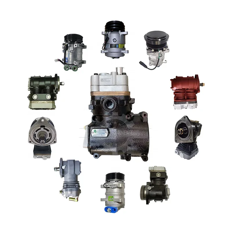 Original Factory Quality  T7H SITRAK C7H Truck Parts MC13 MC07 Engine Single Cylinder Air Compressor 202V54100-7131