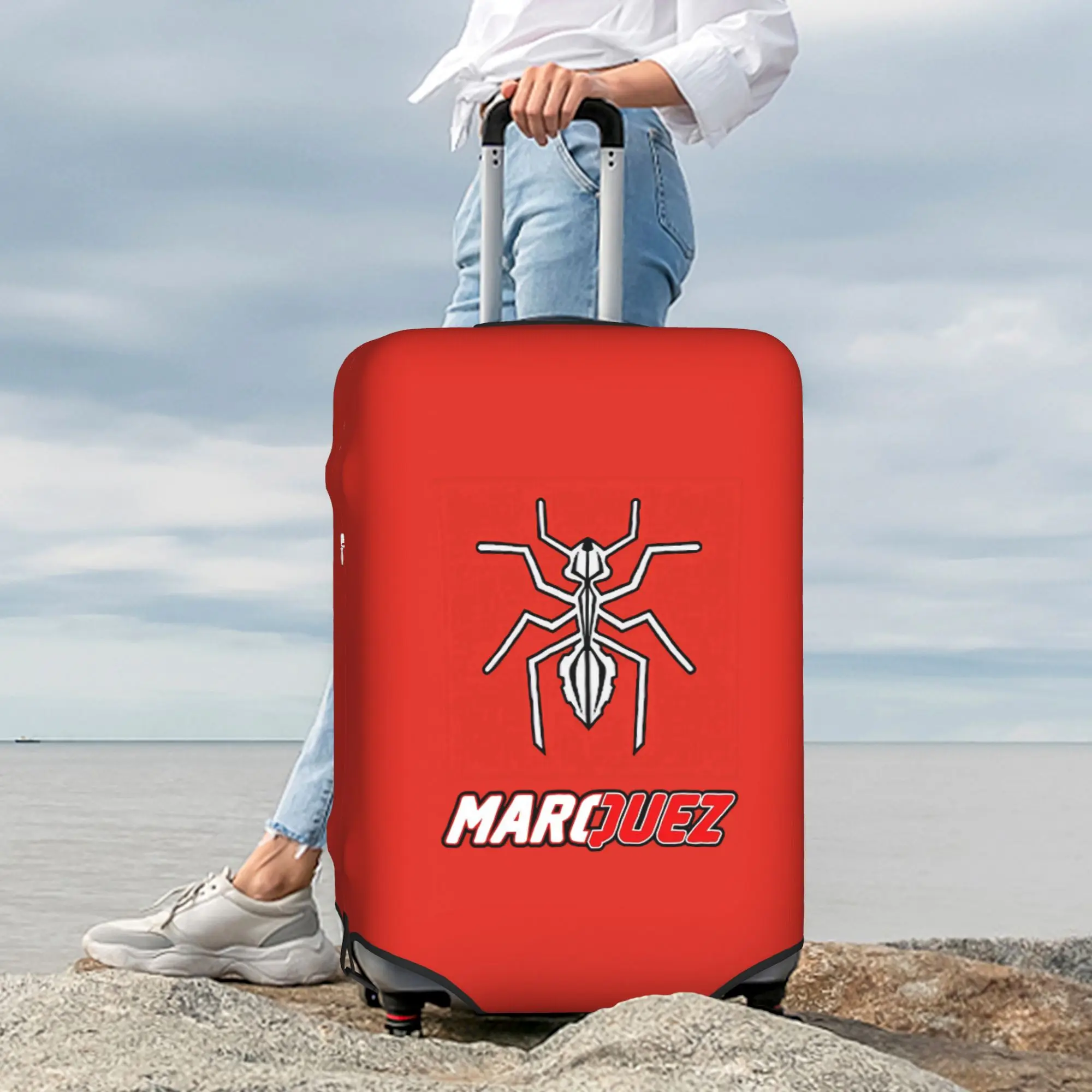 Custom 93 Marquez Travel Luggage Cover Dust Proof Motorcycle Racing Suitcase Cover Protector Fit 18-32 Inch