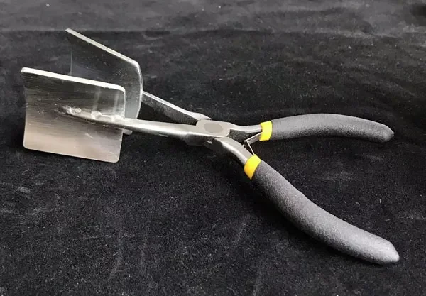 XIN Curved Lampworking Pliers Glass Shaping Pliers Handmade Glass Blowing Forming Tool for Lampwork Glass Art DIY Craft