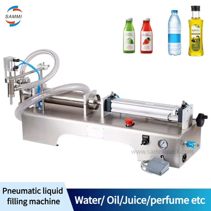 

2025 Best Sell Semi-Auto Liquid Filling Machine, Oil Filling, Pneumatic Piston Filler 10-100ml, 30-300ml,100-1000ml