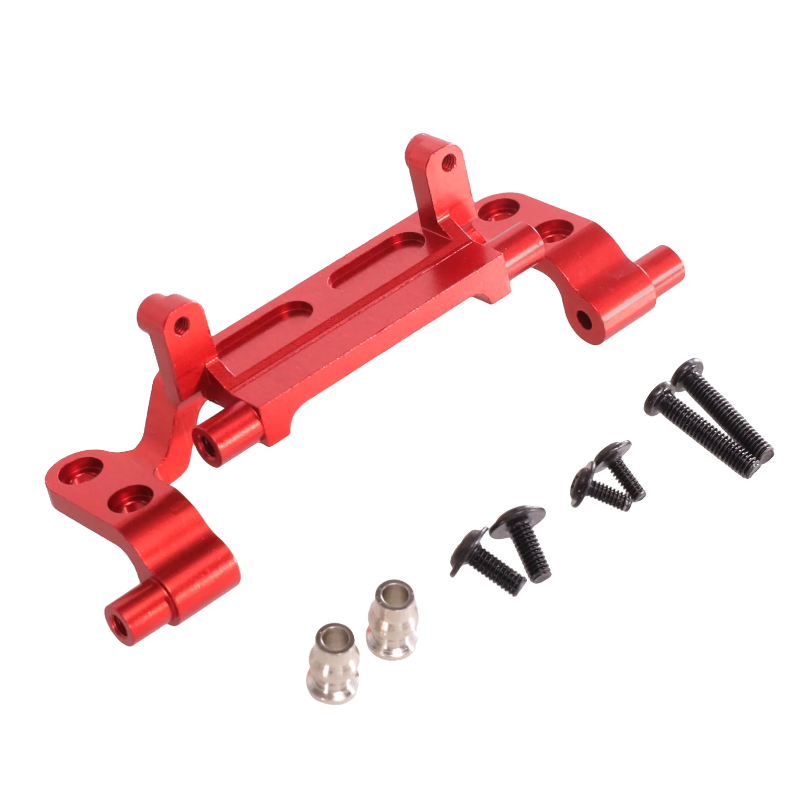 

Metal Front Servo Mount Red Black Aluminum Alloy Upgrade Parts Fit For MN78 MN82 RC Off Road Crawler Replacement Accessories